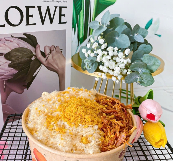 Bánh Bông Lan Sốt Phô Mai Mix Khô Heo